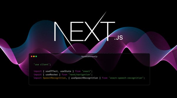 Next.js ile Site İçi Sesli Komut